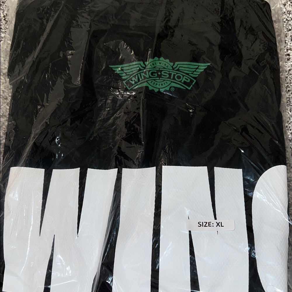 Black Wingstop Graphic T-Shirt XL